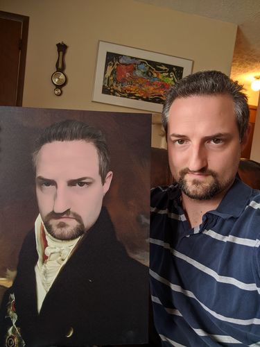 Customer photo review of The Count - Custom Canvas