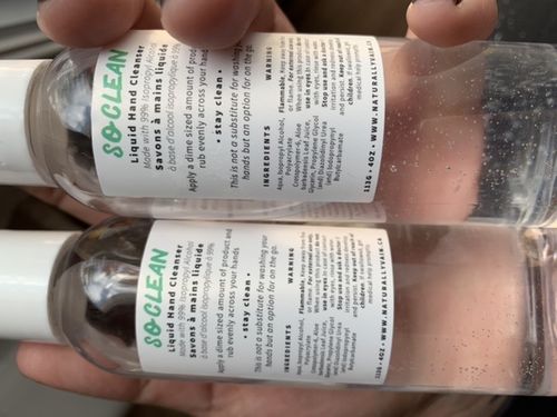 Customer photo review of So Clean Hand Sanitizer with Mister Spray