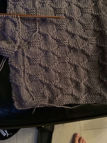 Customer photo review of Baby Mystery Knitting Box