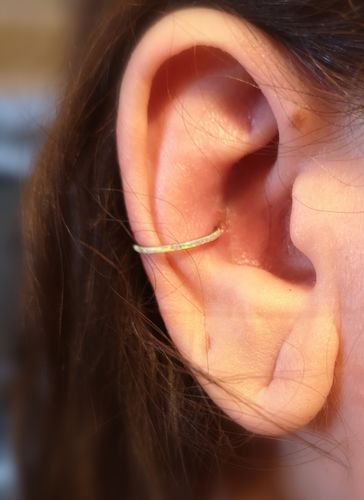 Customer photo review of Opal Hinged Ring