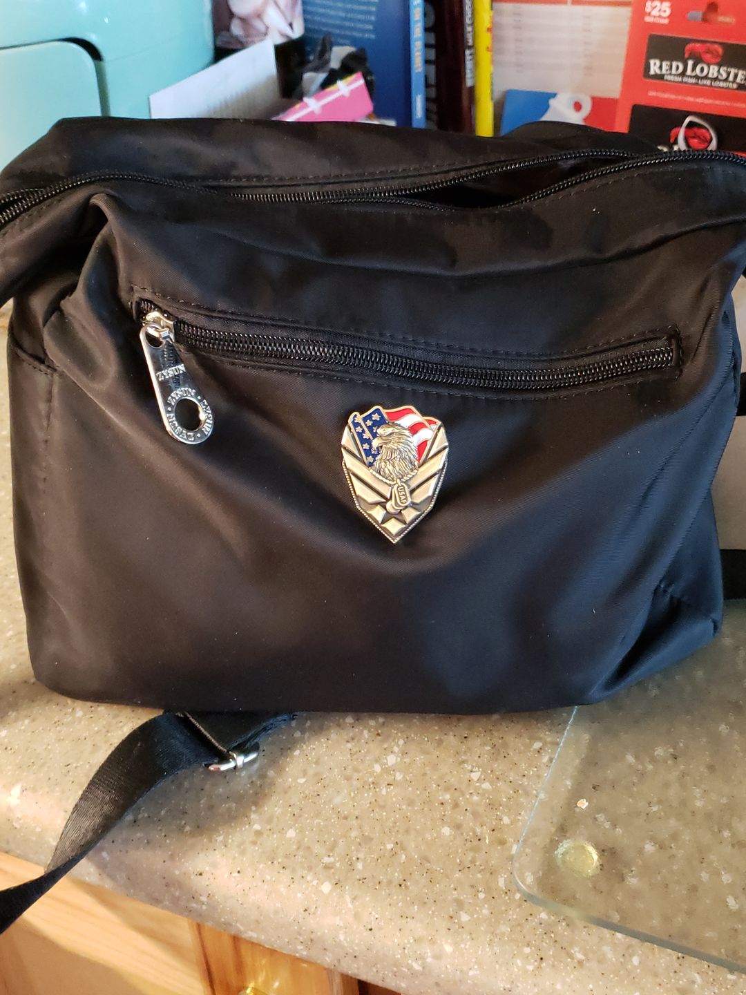 Customer photo review of US Air Force Veteran Pin
