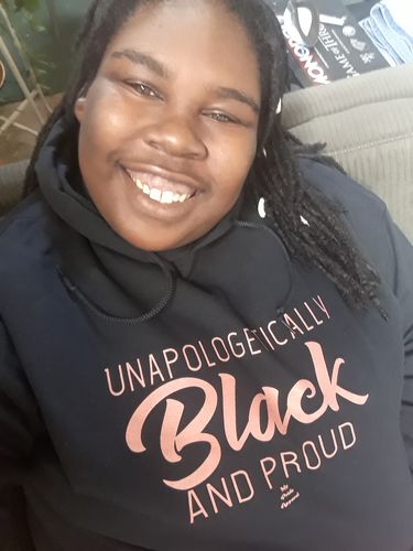 Customer photo review of Unapologetically Black and Proud - Hoodie