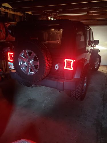 Customer photo review of JK to JL Conversion Tail Lights - Black (07-18 JEEP WRANGLER JK/ JKU)