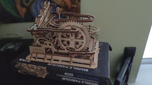 Customer photo review of Robotime 3D Wooden Marble Run Kit