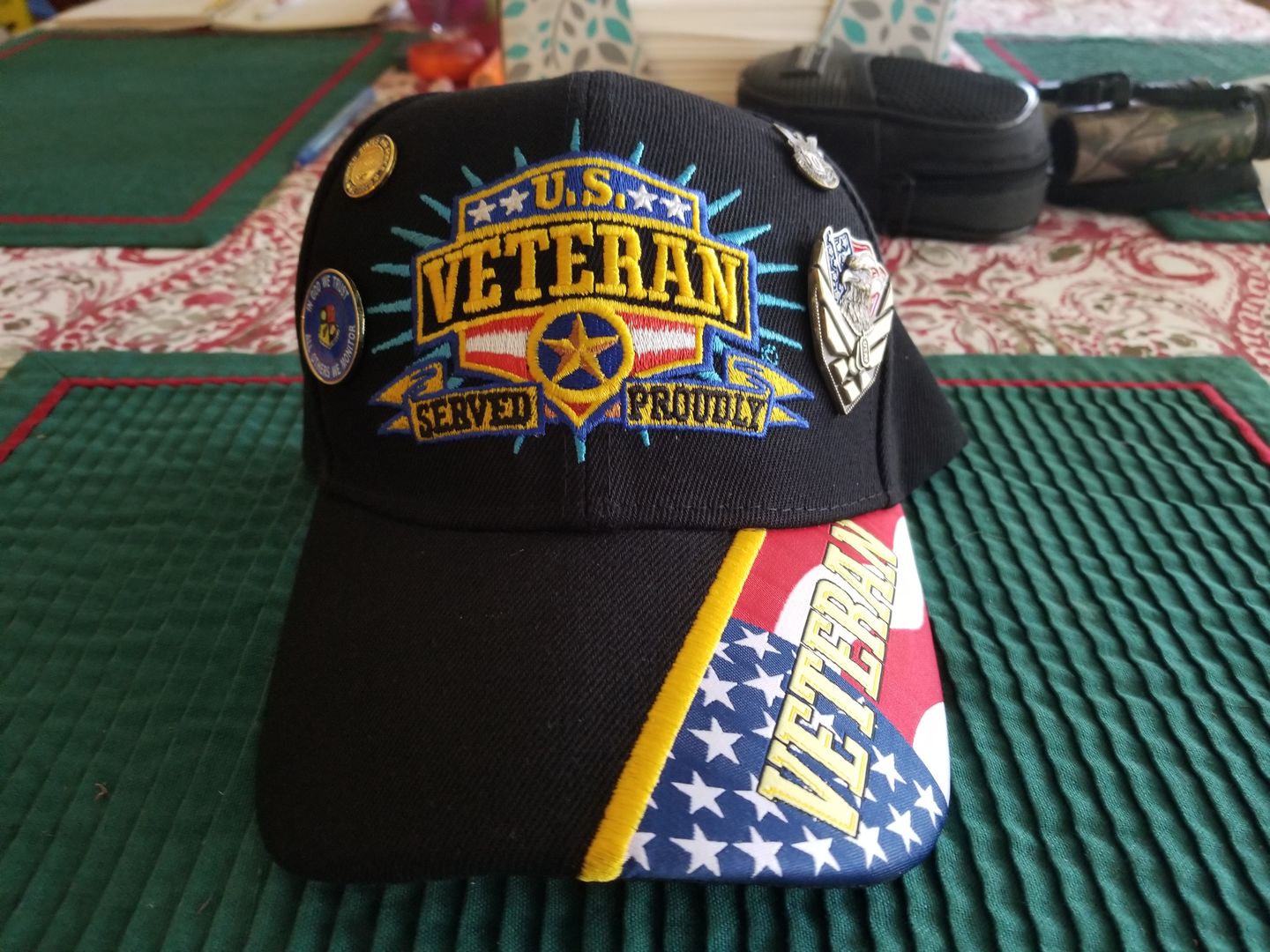 Customer photo review of US Air Force Veteran Pin