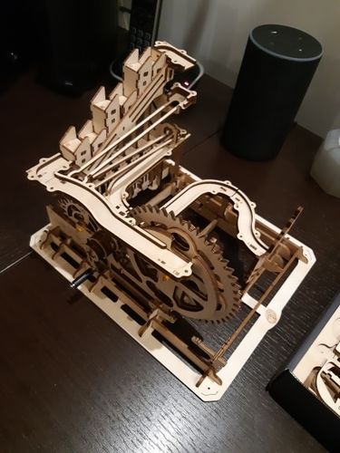 Customer photo review of Robotime 3D Wooden Marble Run Kit