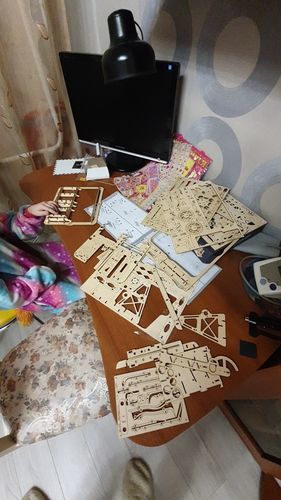 Customer photo review of Robotime 3D Wooden Marble Run Kit