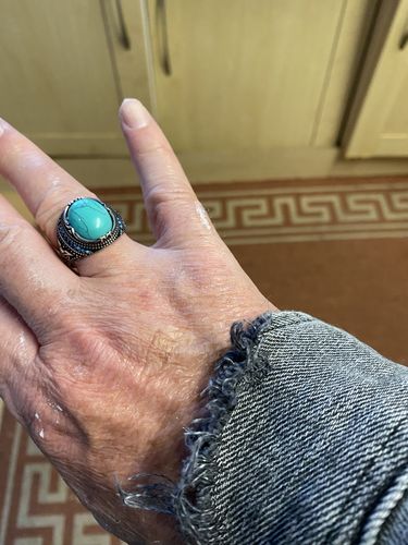 Customer photo review of NAVAJO STONE RING