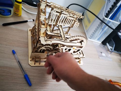 Customer photo review of Robotime 3D Wooden Marble Run Kit