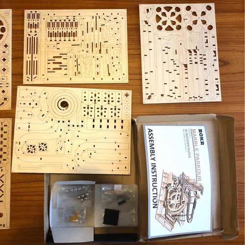 Customer photo review of Robotime 3D Wooden Marble Run Kit