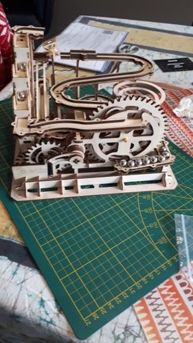 Customer photo review of Robotime 3D Wooden Marble Run Kit