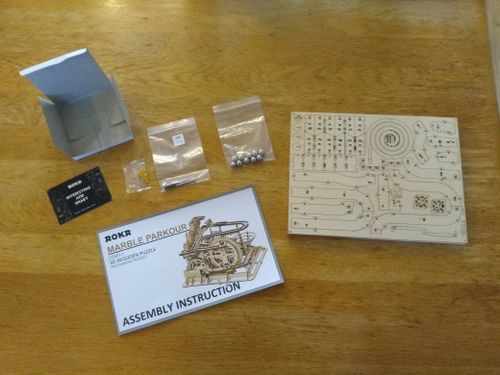 Customer photo review of Robotime 3D Wooden Marble Run Kit