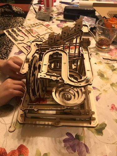 Customer photo review of Robotime 3D Wooden Marble Run Kit