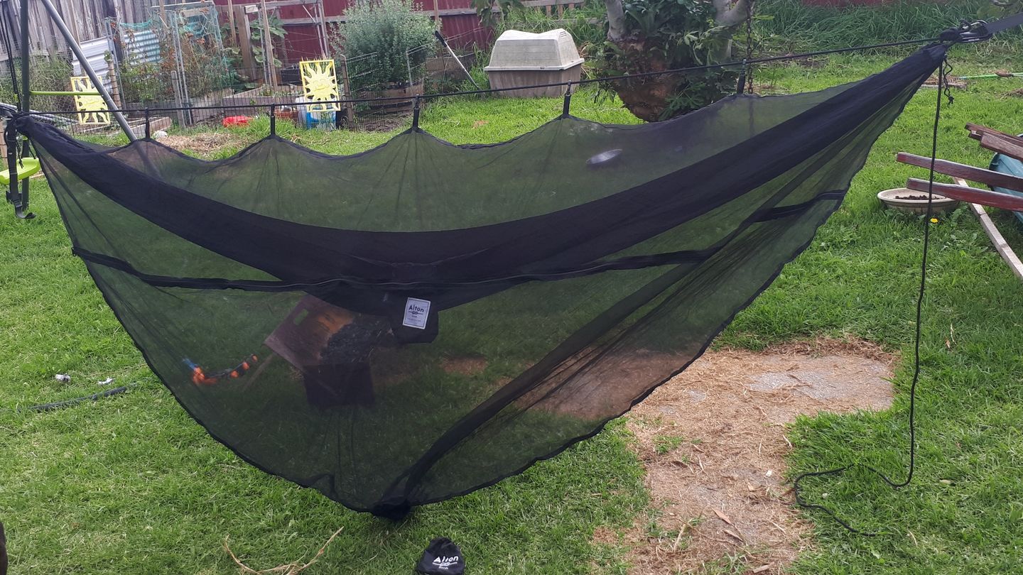 Customer photo review of Ultralight Hammock Bug Net