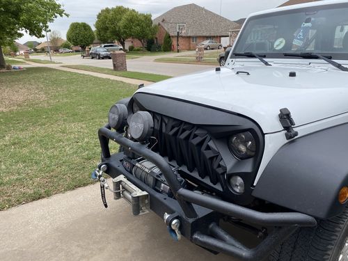 Customer photo review of Shark Grille - Matte Black (07-18 Wrangler JK )