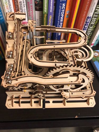 Customer photo review of Robotime 3D Wooden Marble Run Kit