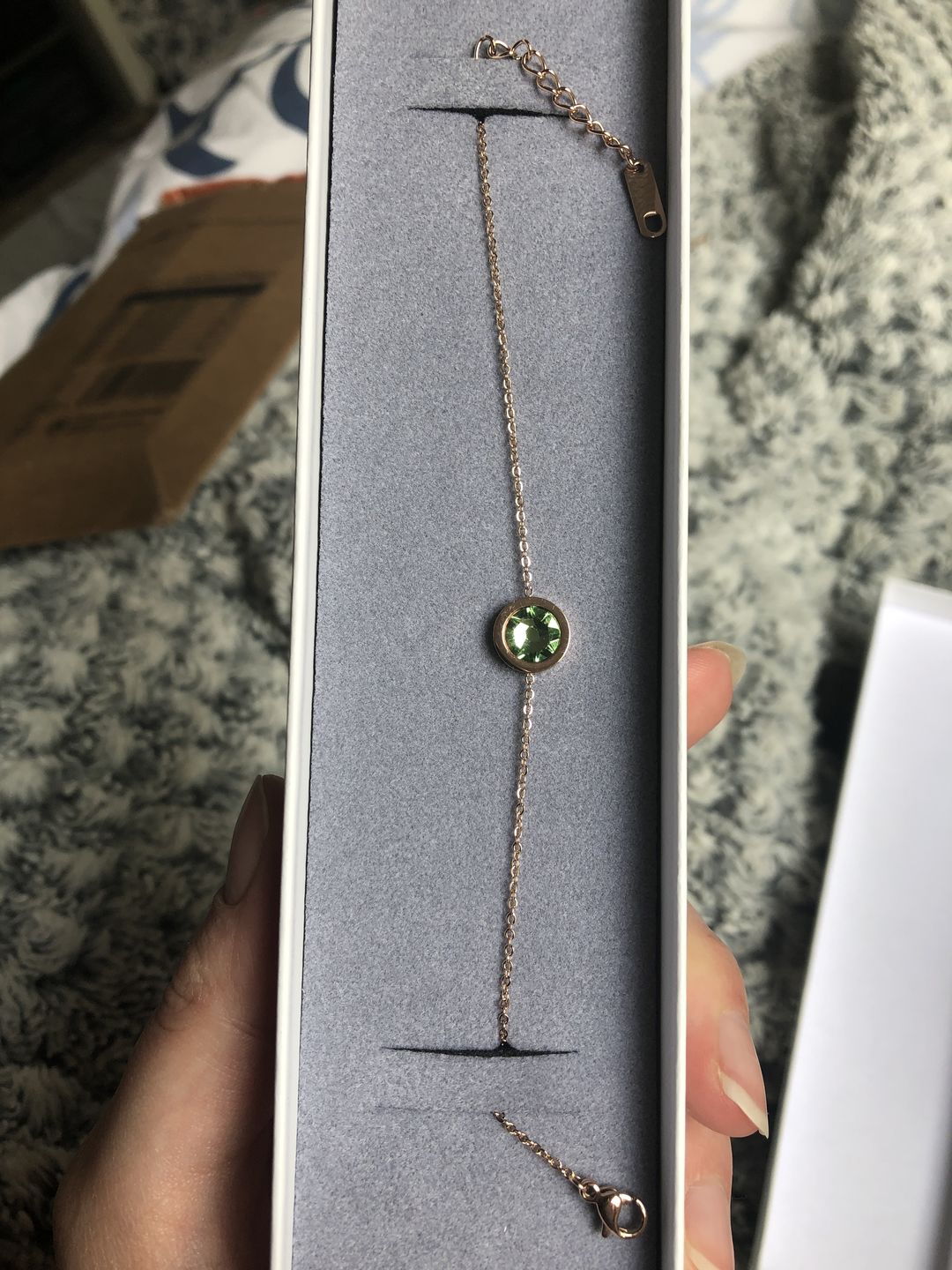 Customer photo review of Personalisiertes Armband mit Geburtsstein
