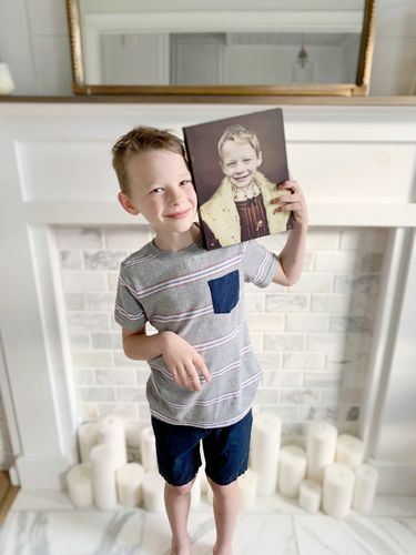 Customer photo review of The Young King - Custom Canvas