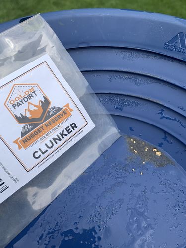 Customer photo review of *New* 2020 NUGGET RESERVE 'CLUNKER' Gold Paydirt Panning Unsearched