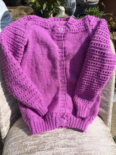 Customer photo review of Child Mystery Knitting Box