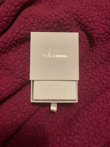 Customer photo review of Stolen Heart Necklace - Rose Gold