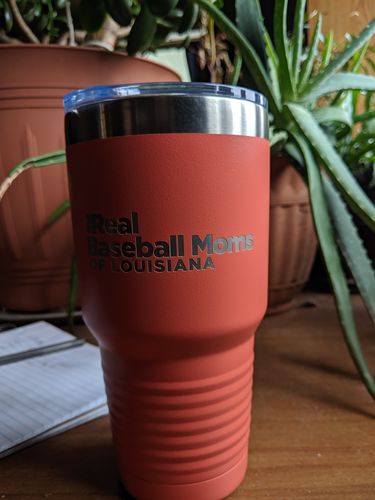 Customer photo review of Personalized Real Baseball Moms 30oz Tumbler