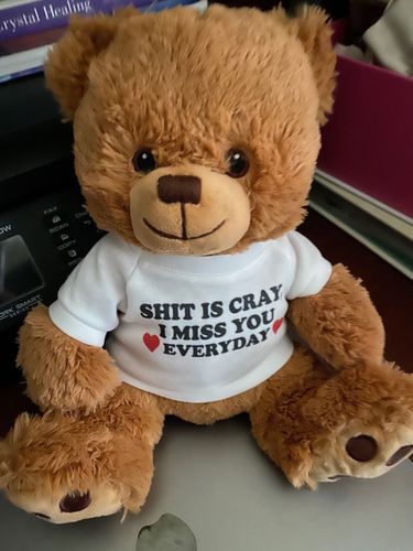 Customer photo review of Miss You Everyday Brown Bear
