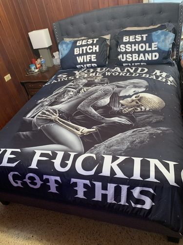 Customer photo review of C6 Skull Bedding Set