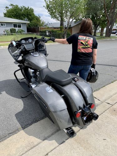 Customer photo review of Stay Home Festival Corona Chingona LadiesT-Shirt (Back Print)