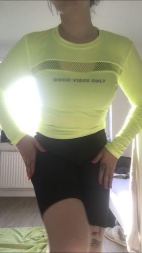 Customer photo review of Splice Net Insert Active Leggings - Black Floral