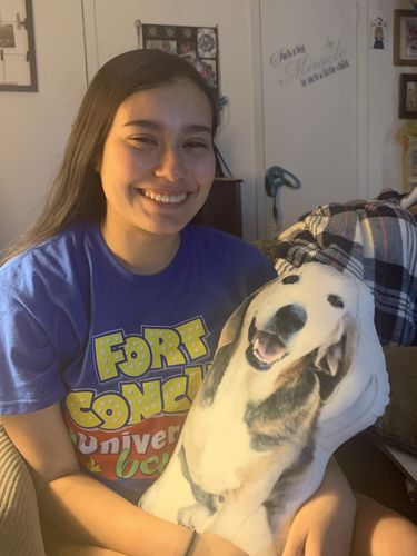 Customer photo review of Custom Dog Pillow