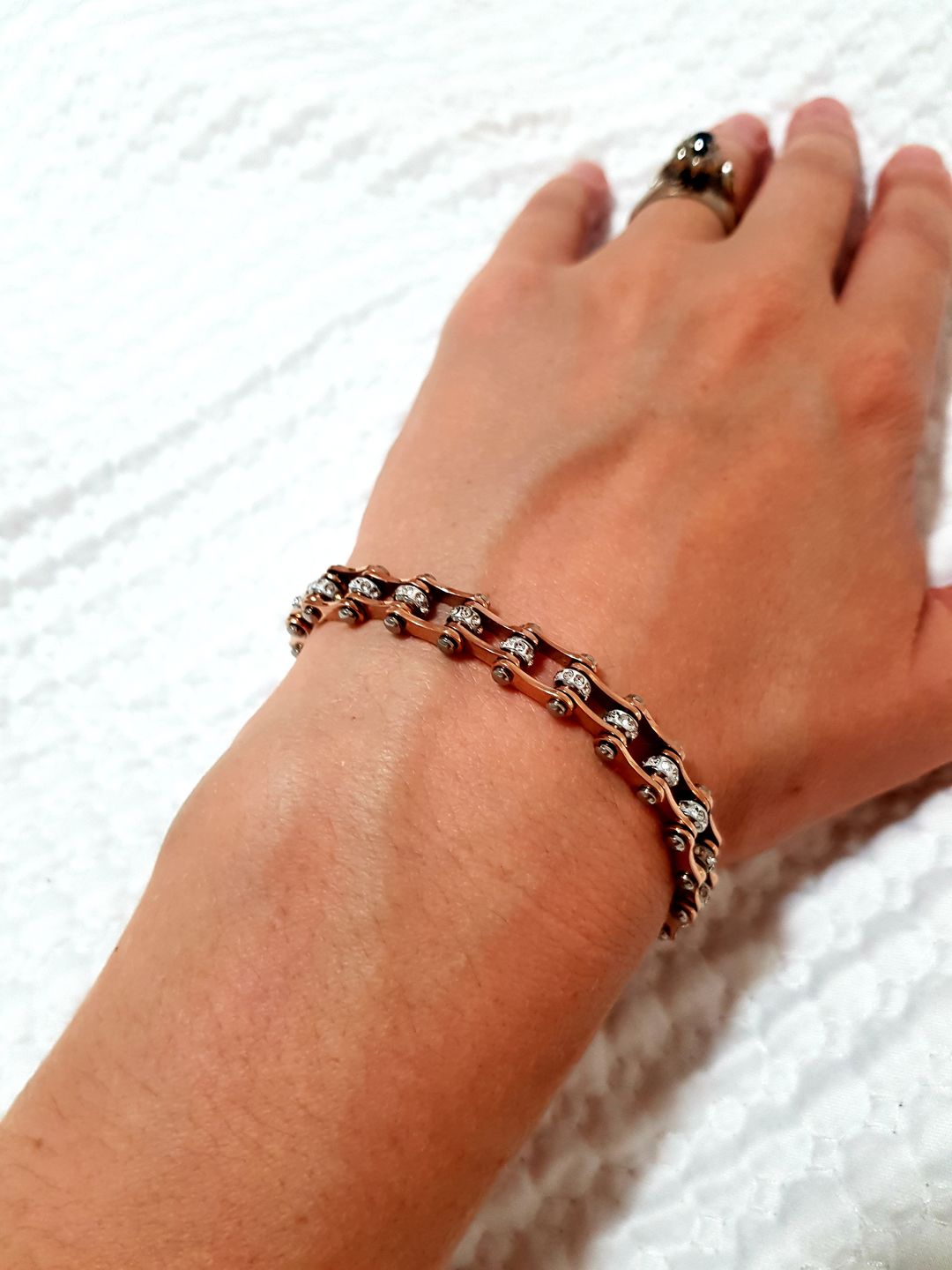 Customer photo review of Cycolinks Rose Gold Crystal Bracelet