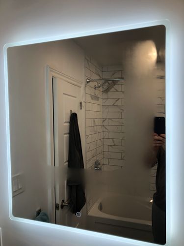 Customer photo review of CCS11- 30" White Cabinet , Grey / White Quartz Countertop, Floor Standing Bathroom Vanity