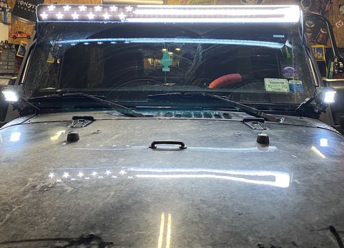 Customer photo review of Aerolidz Light Bar Cover - 50” 52” - Smoked - Dual Row