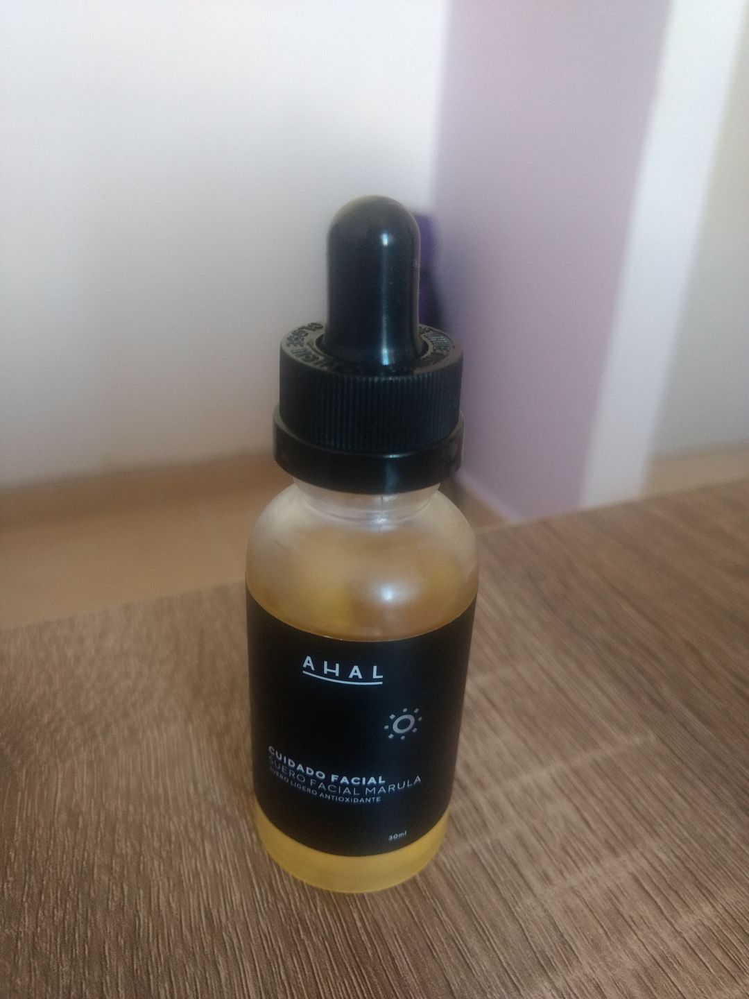 Customer photo review of Suero Humectante Facial con Marula 30ml