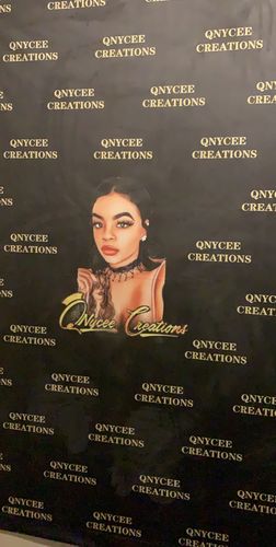 Customer photo review of Custom Fabric Backdrop for Birthday&Baby Shower&Wedding&Any Other Party