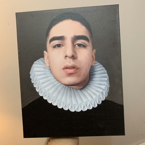 Customer photo review of The Scholar - Custom Canvas