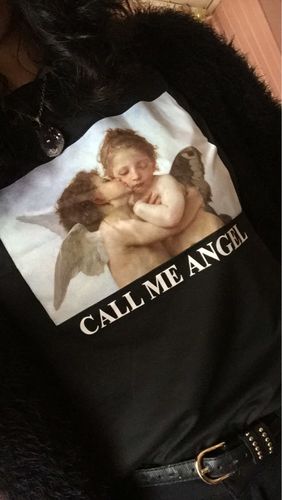 Customer photo review of CALL MY ANGEL t-Shirt