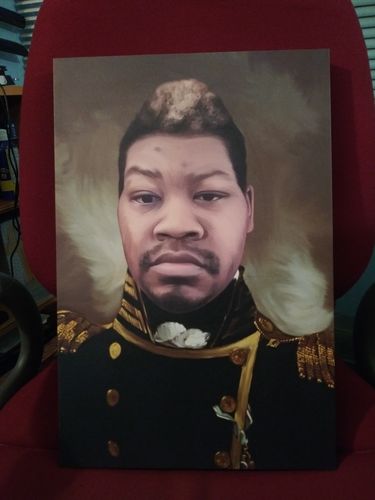 Customer photo review of The Admiral - Custom Canvas