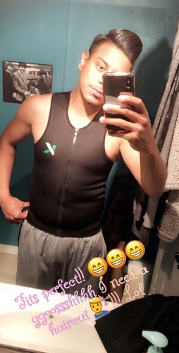Customer photo review of Men's Zipper Neoprene Sauna Vest