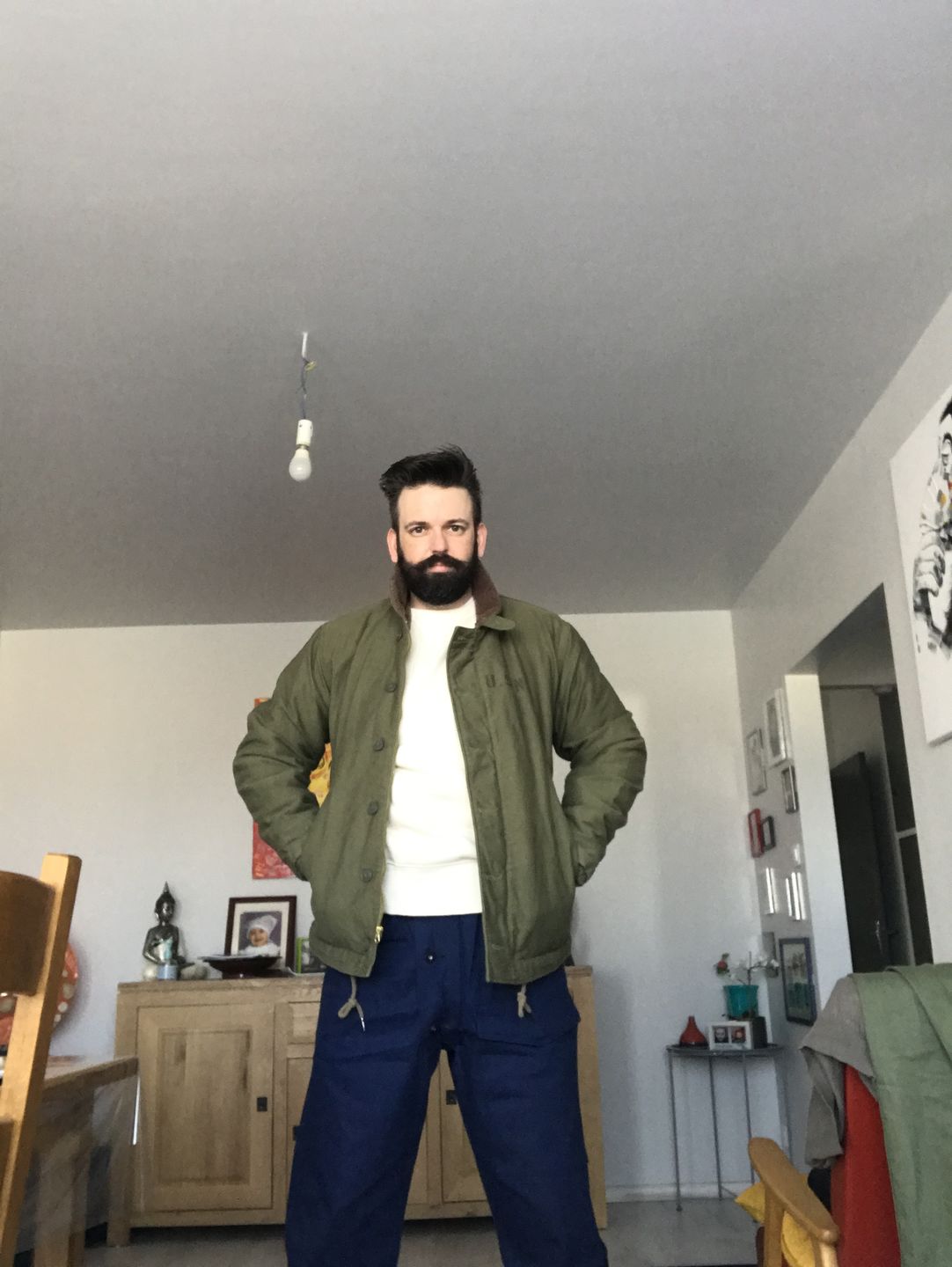Customer photo review of 1940s US Navy N-1 Deck Jacket - Cost-effective Version