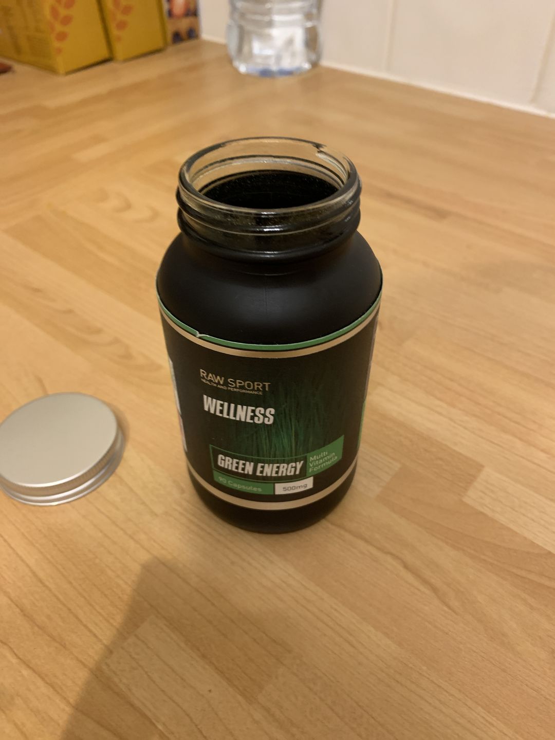 Customer photo review of Organic green energy capsules. 90 caps
