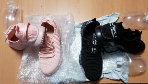 Customer photo review of Breathable Light Running Shoes