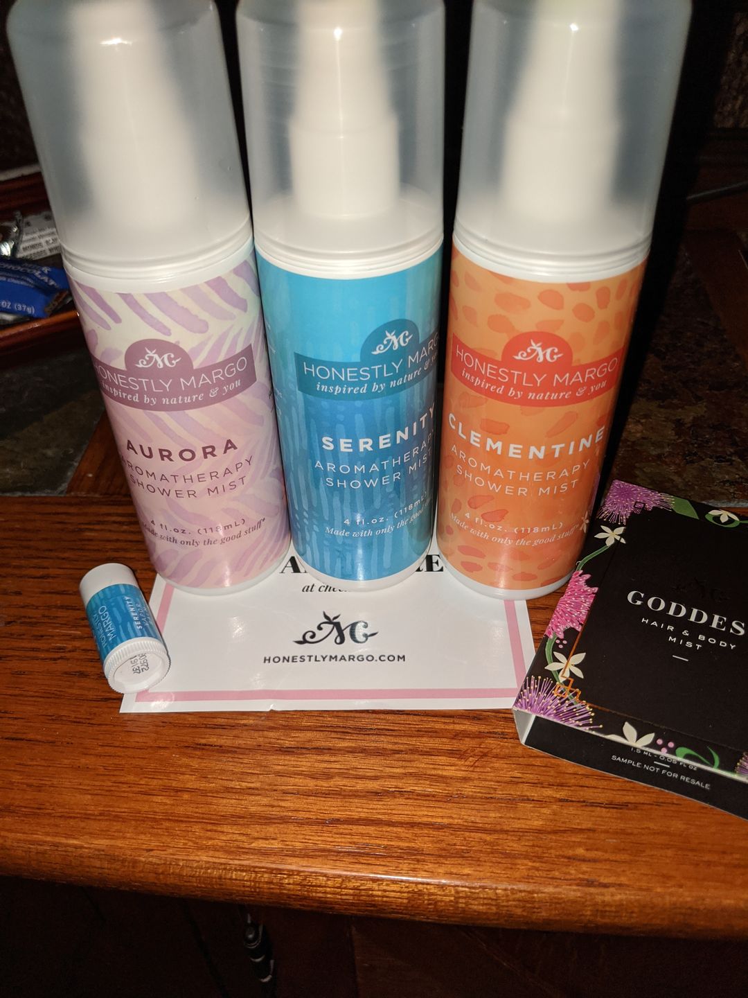 Customer photo review of Aromatherapy Shower Mist Trio