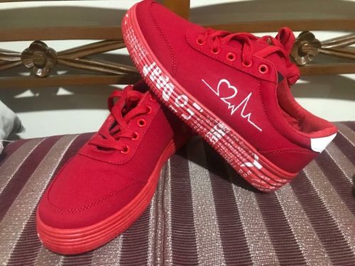 Customer photo review of Flat Canvas Shoes, Casual Sneakers