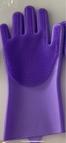 Customer photo review of Silicone Kitchen Dishwashing Gloves