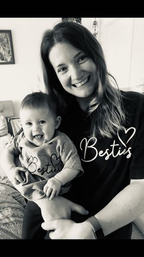 Customer photo review of Besties Mini Logo Mum & Kid Matching Tees (MRK X)