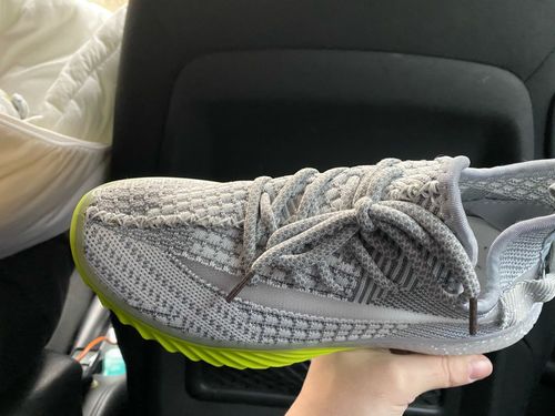 Customer photo review of Net Surface Breathable Lace-Up Yeezy Sneakers
