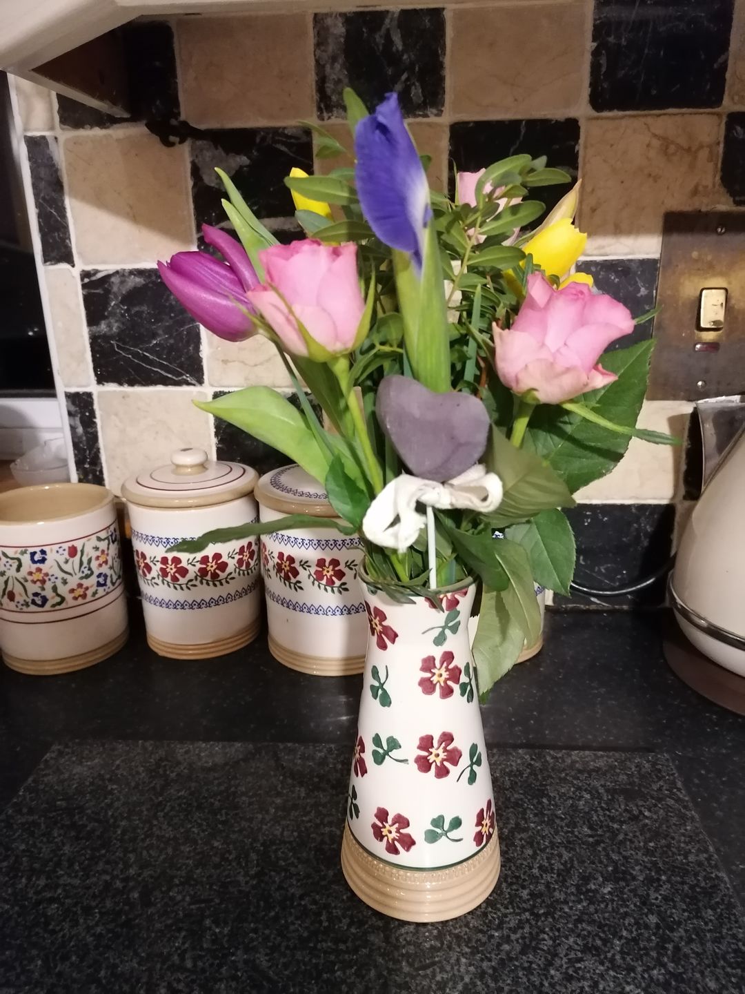 Customer photo review of Small Tapered Vase Wild Flower Meadow
