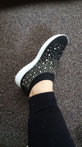 Customer photo review of Casual Slip on Sneakers